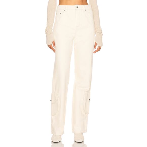 Helsa Straight Leg White Workwear Pants Size XS - Picture 1 of 5